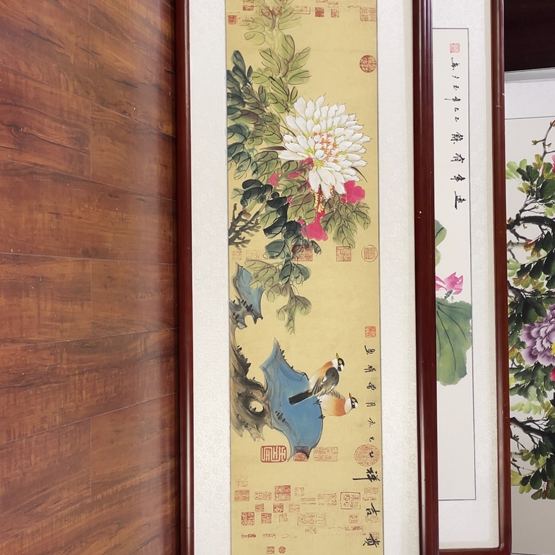 国画带框尺寸48*163厘米