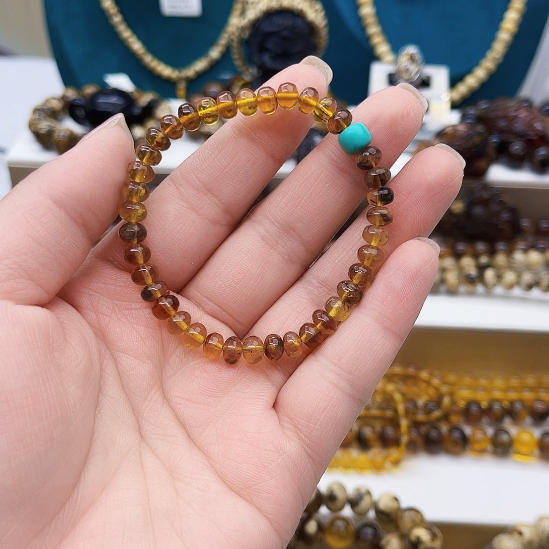 琥珀手链未镶嵌抚顺琥珀6