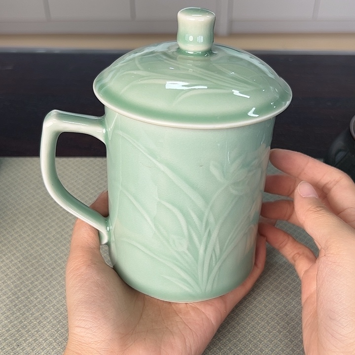 龙泉云间青瓷小米茶器