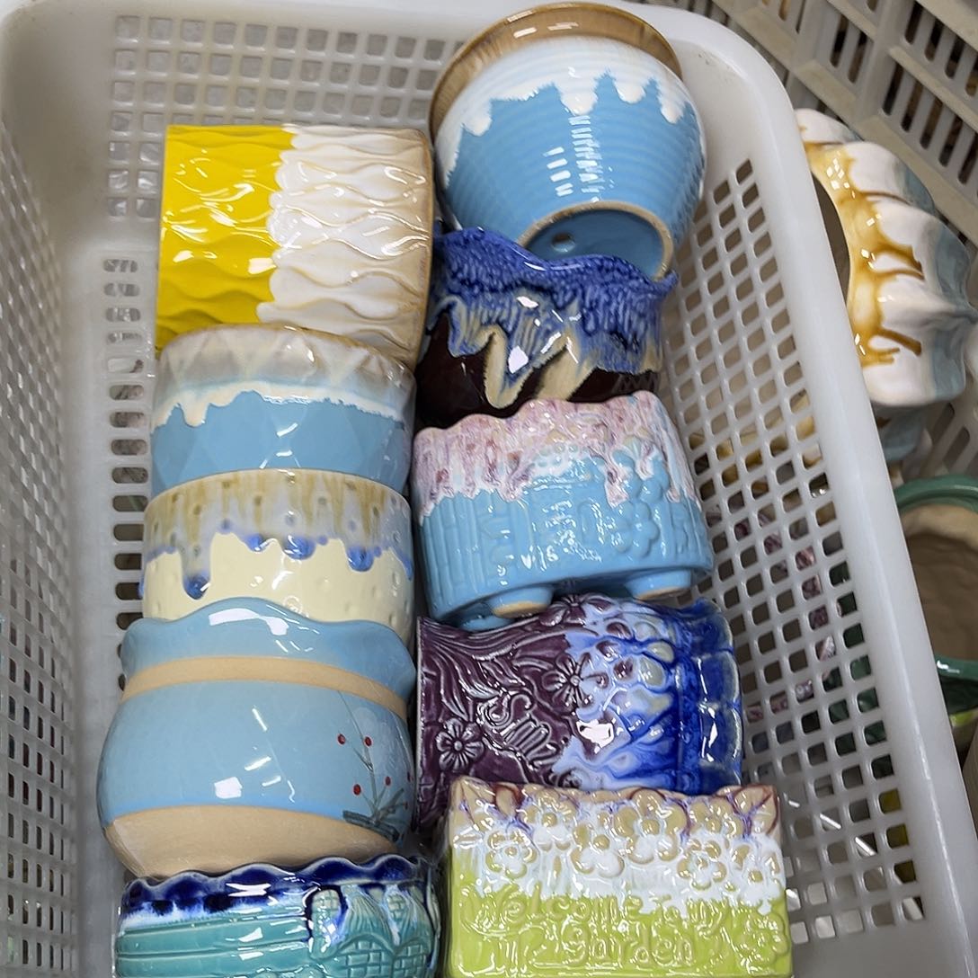 陶瓷陶瓷花盆特价上新口8-10厘米