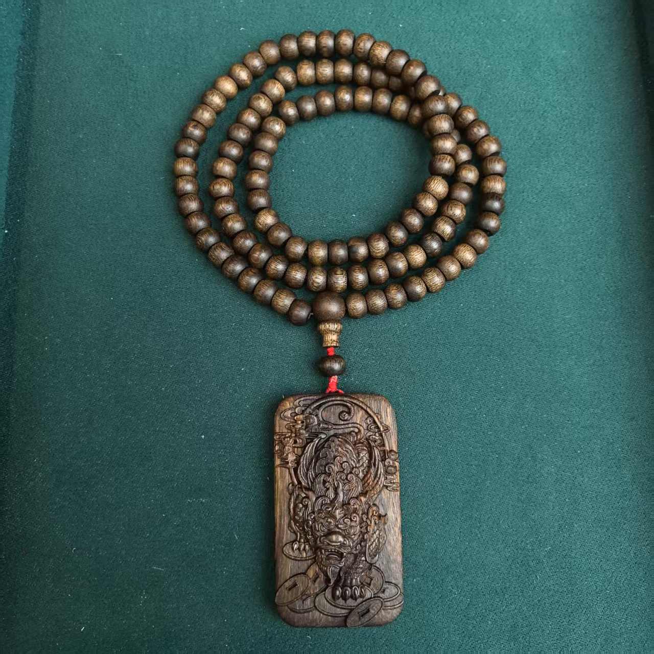 B062【鼎尊】昆仑梅格貔貅手串沉香木貔貅挂坠