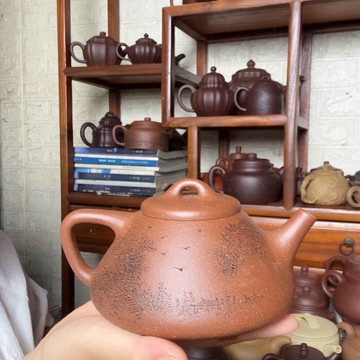 茶壶紫砂子治500cc精工半手工