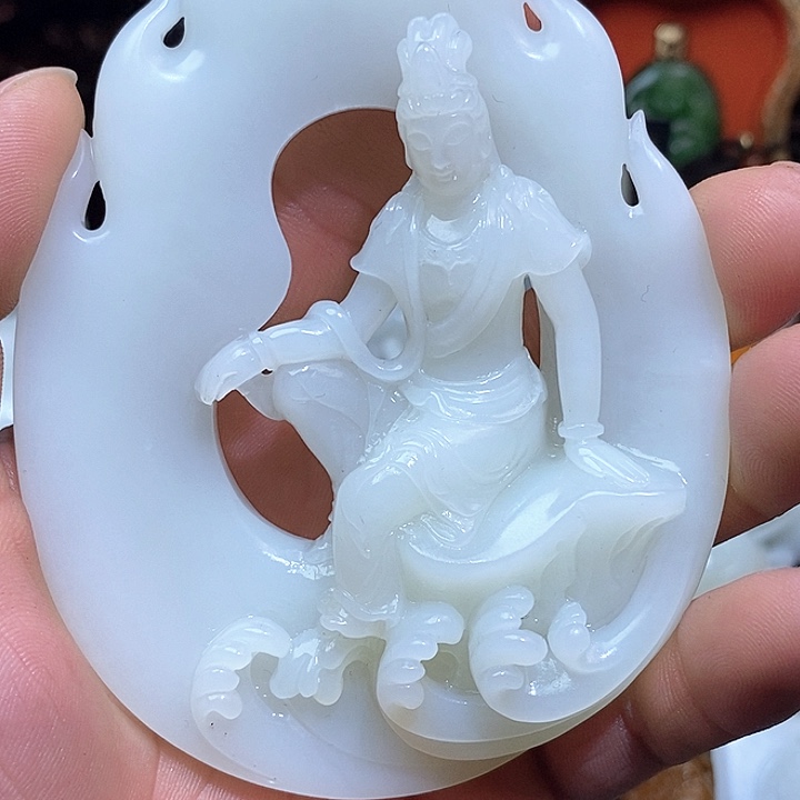 和田玉未镶嵌挂件