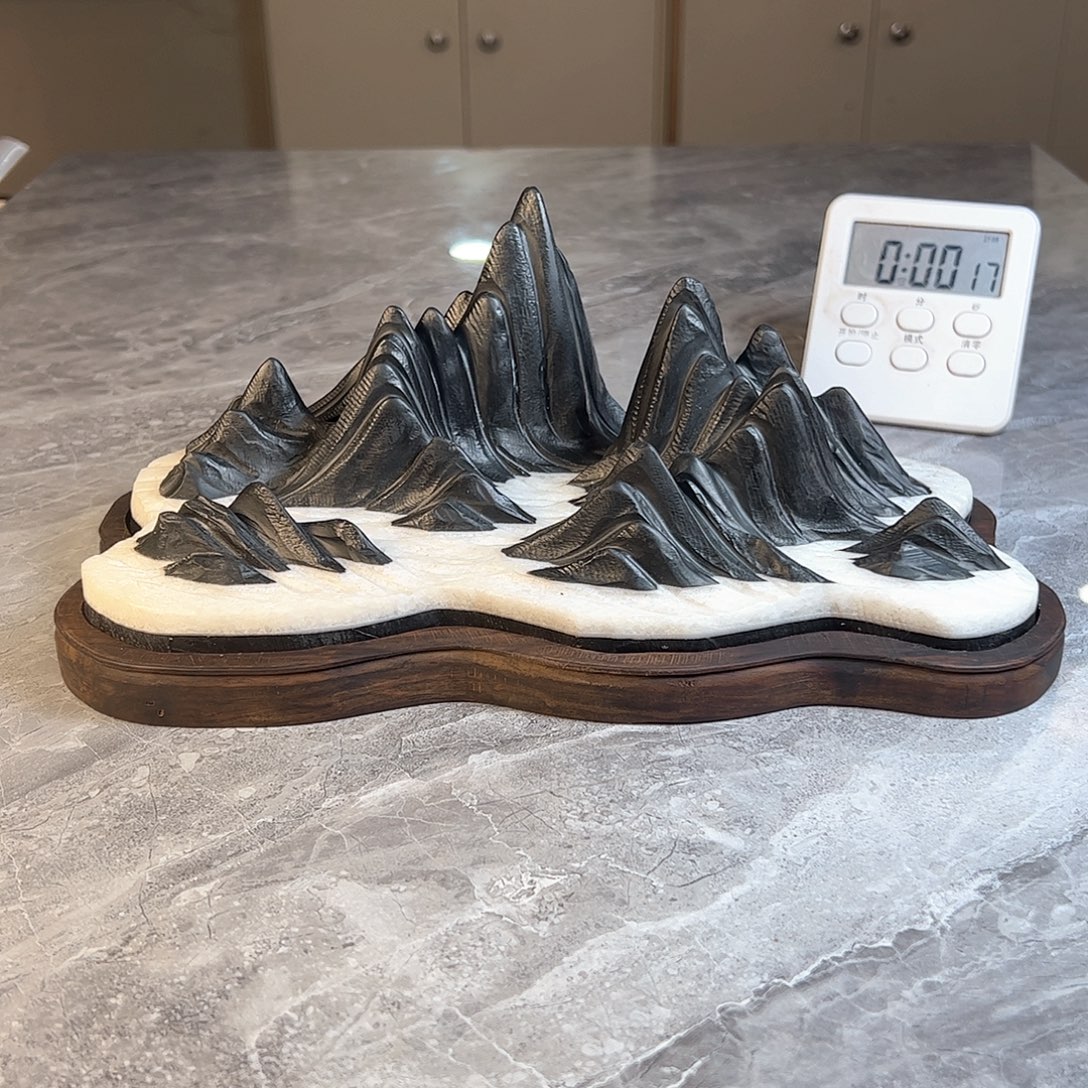 一***景灵璧奇石观赏石摆件