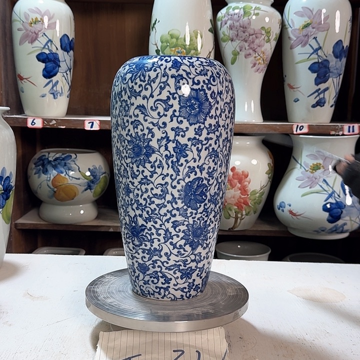 瓶大萝卜青花子连新款陶瓷陶瓷