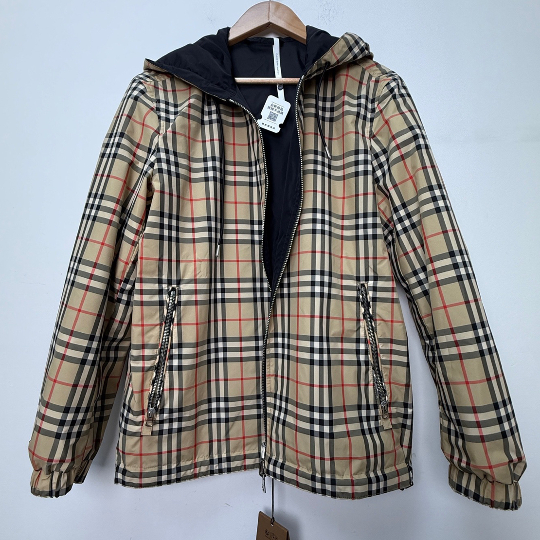 未使用 BURBERRY/博柏利 双面冲锋衣外套 s码 专柜价13500