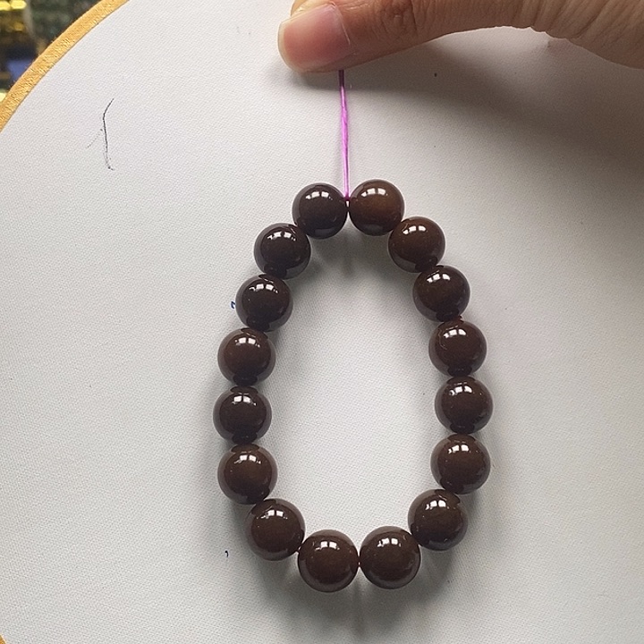 和田玉（糖玉）手镯未镶嵌洛*越和田玉且末糖手串12