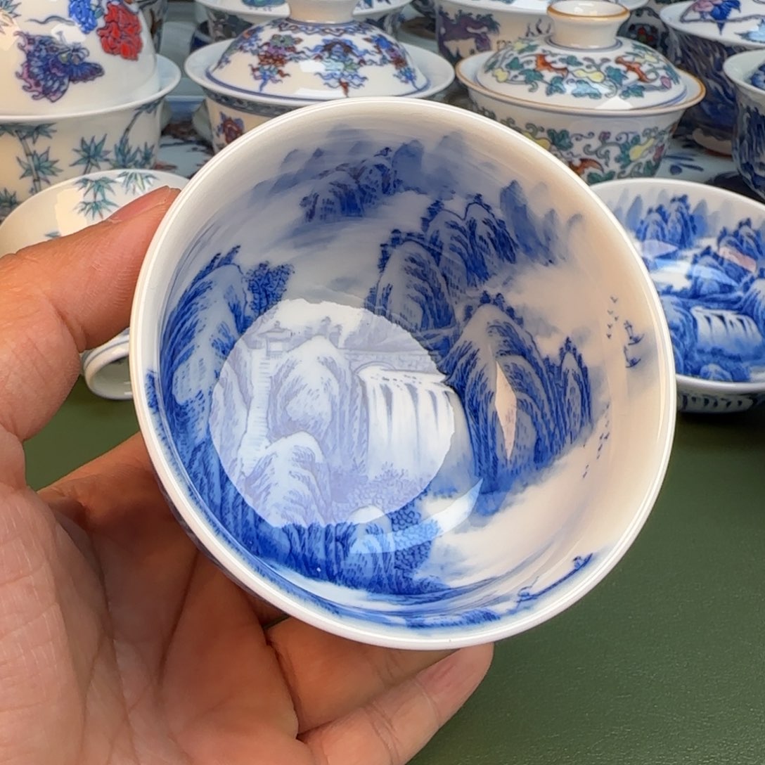 景德镇纯手工纯手绘茶具64