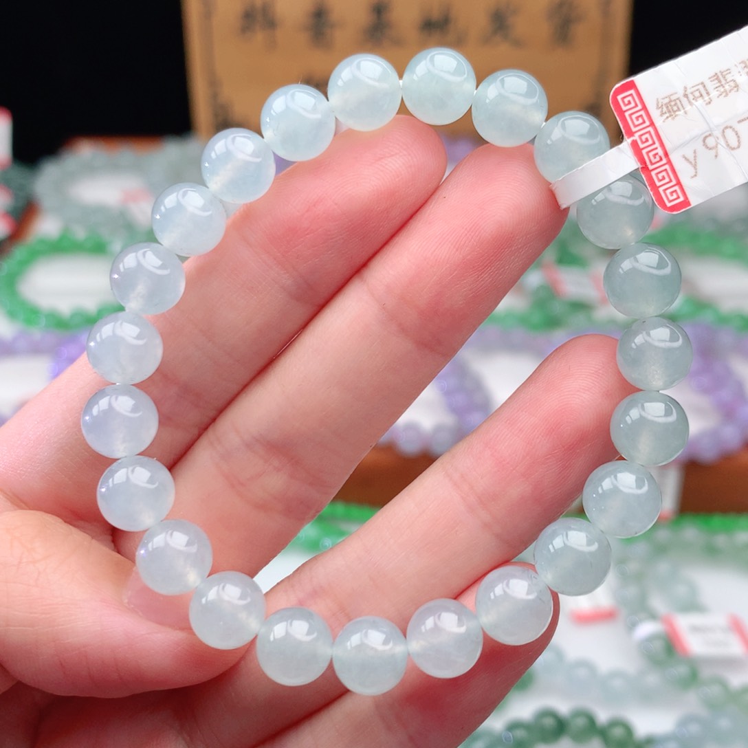 未镶嵌翡翠手链翡翠8mm