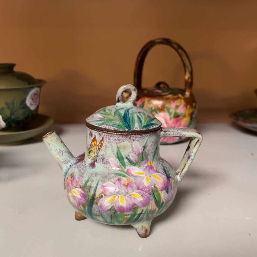 柴烧纯手工手绘陶瓷