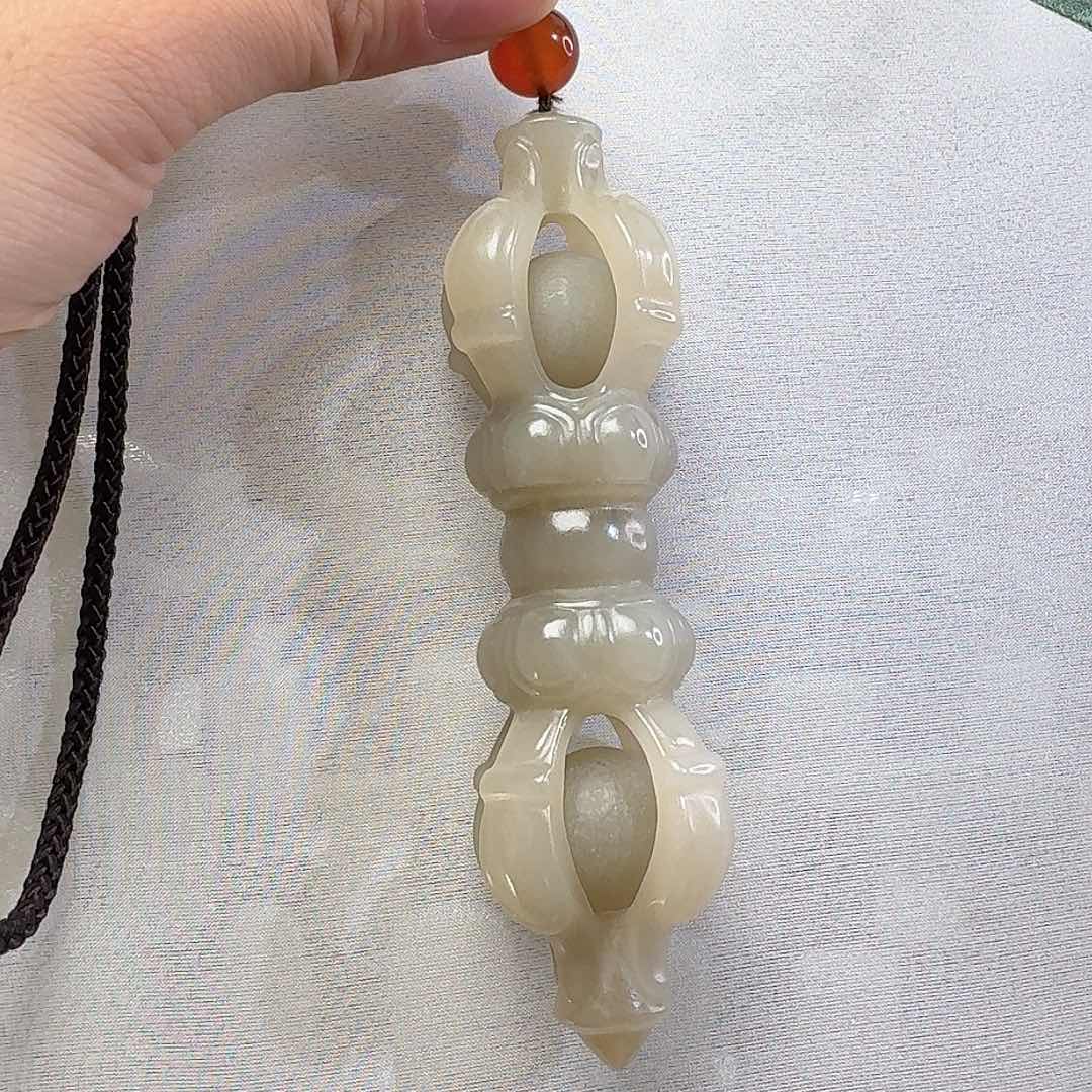 和田玉颈饰未镶嵌且末歌磊诗混糖1600