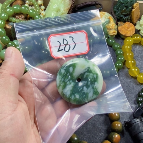 合金蛇纹石玉手链