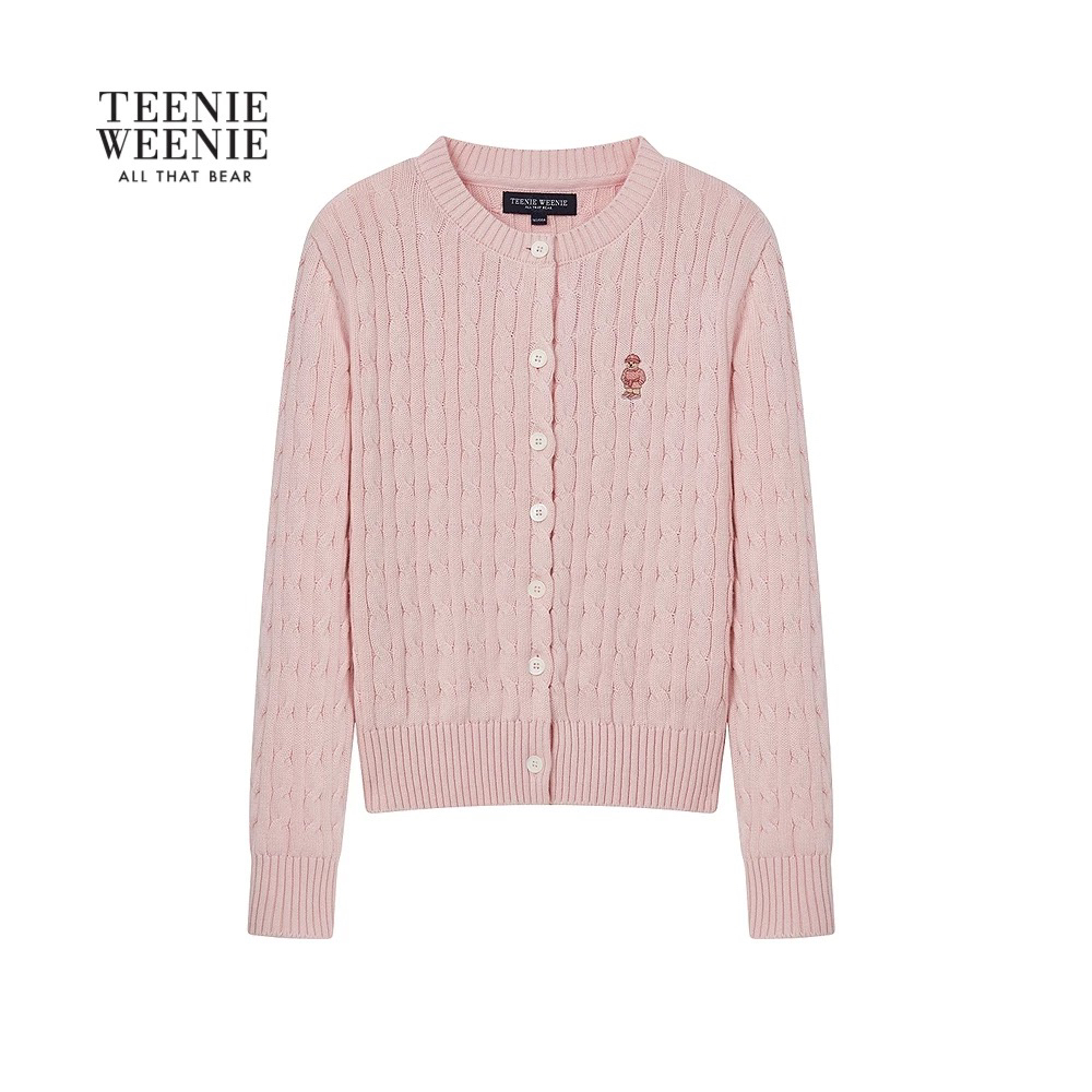 Teenie Weenie小熊针织开衫女26年春季新款TTCK2612C1E