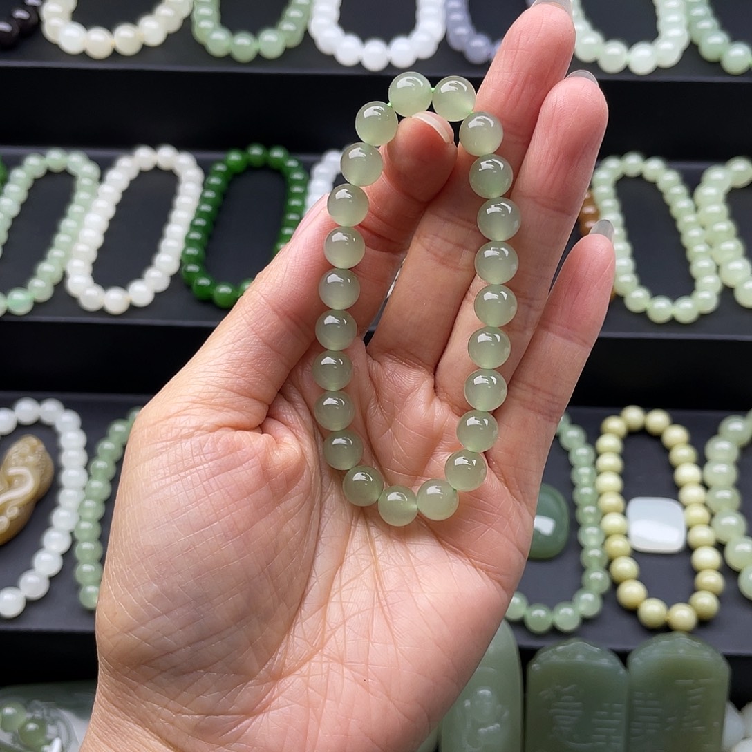 和田玉未镶嵌手链