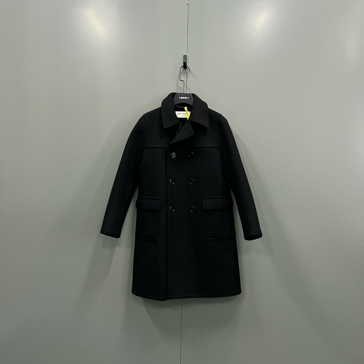 99新 YSL/圣罗兰 jp1231 slp 黑色大衣 38码 305429