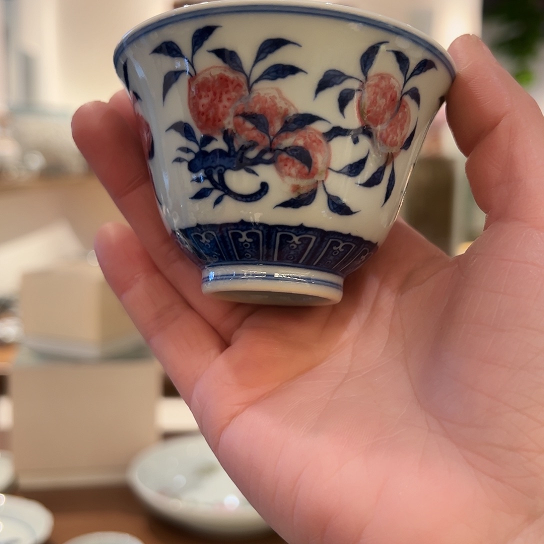 微瑕臻玉古坊原矿青花釉里红