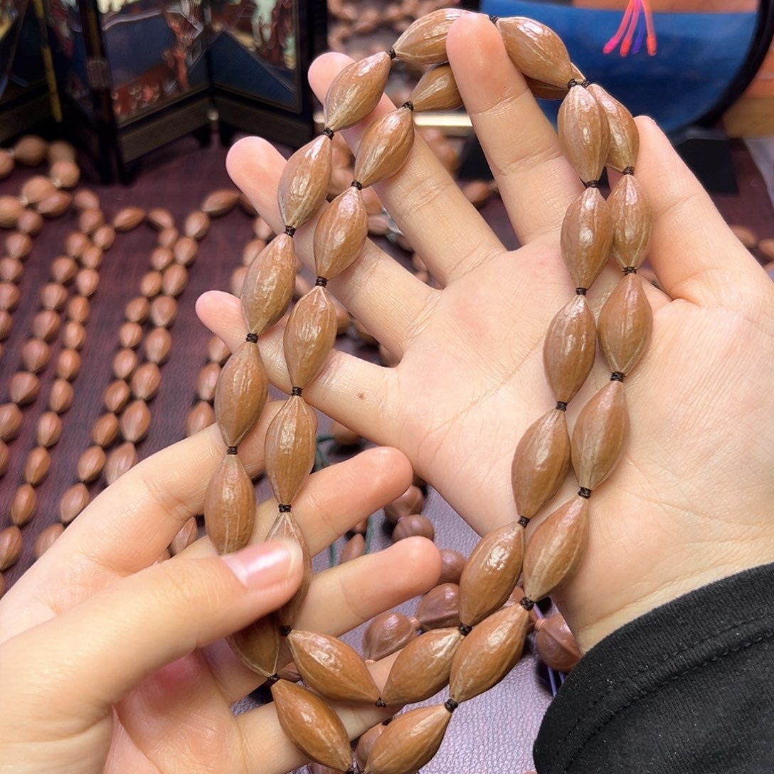 小***）橄榄核手串/手链油 柳叶 1.25 2.6左右 长