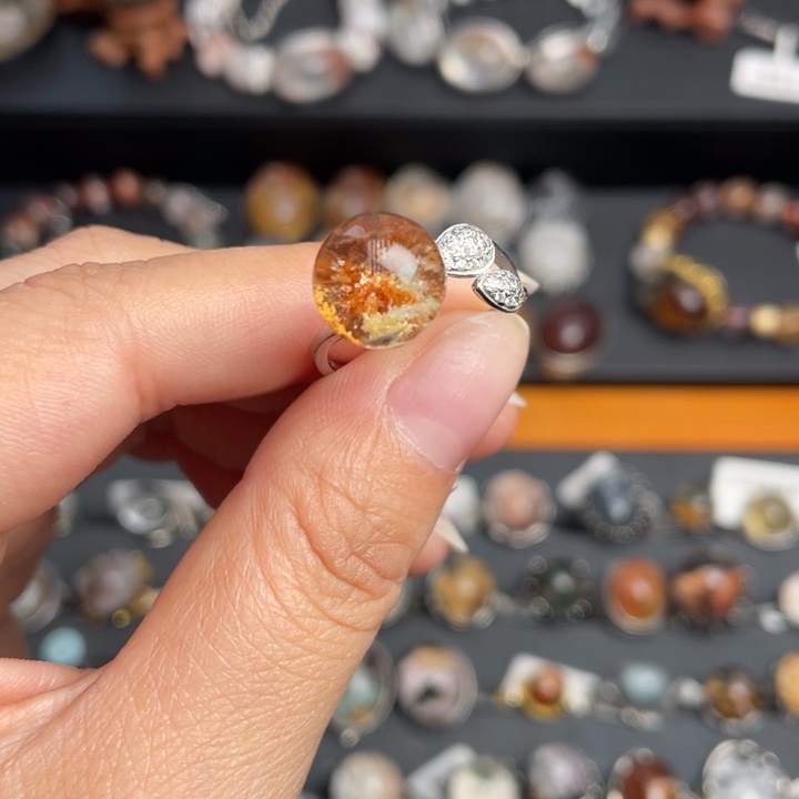 水晶戒指银S925镶嵌111111111