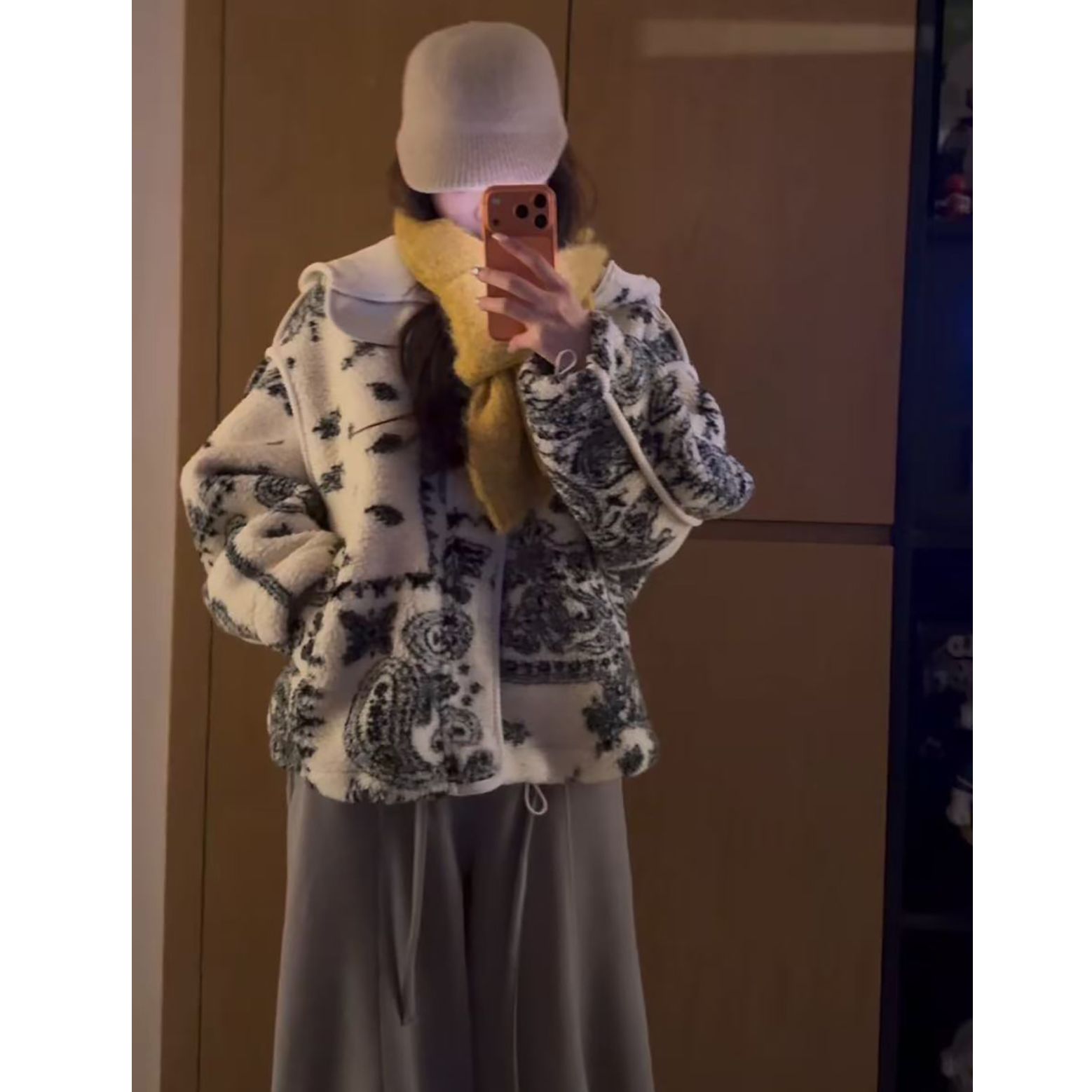 CHACHA【晴雪照窗】休闲时尚百搭毛呢外套