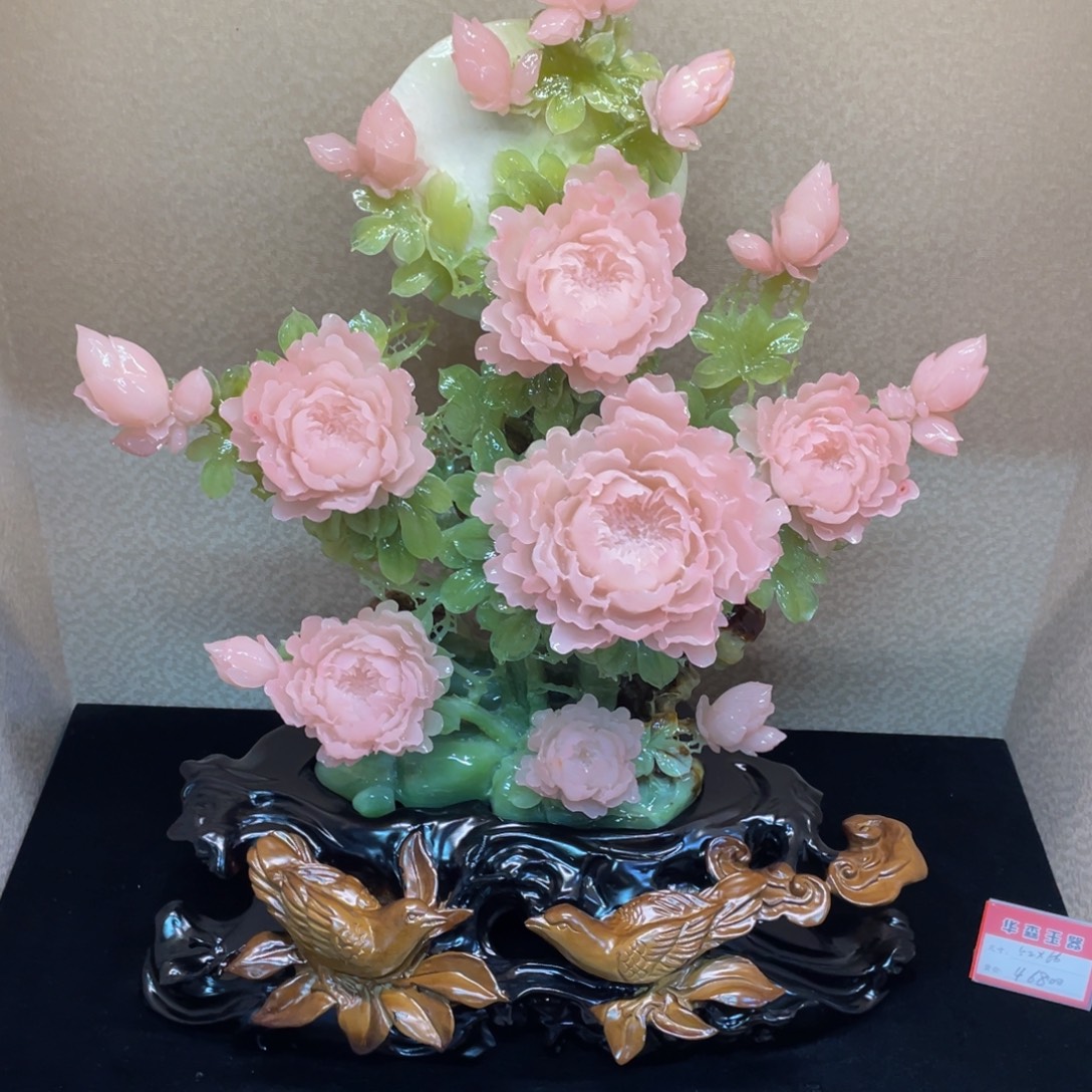 蛇纹石玉未镶嵌摆件