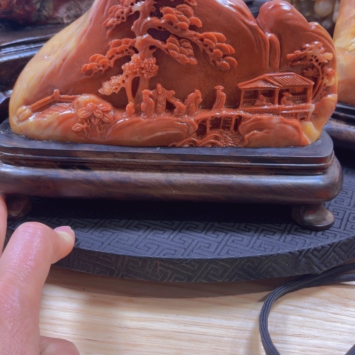 寿山石富贵山居图