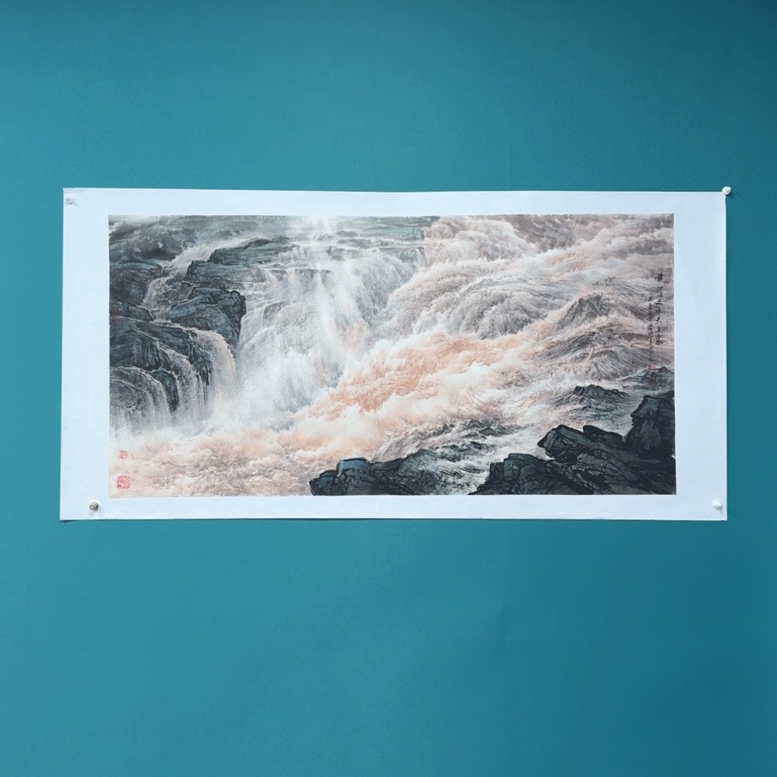 国画霍晓方四尺黄河