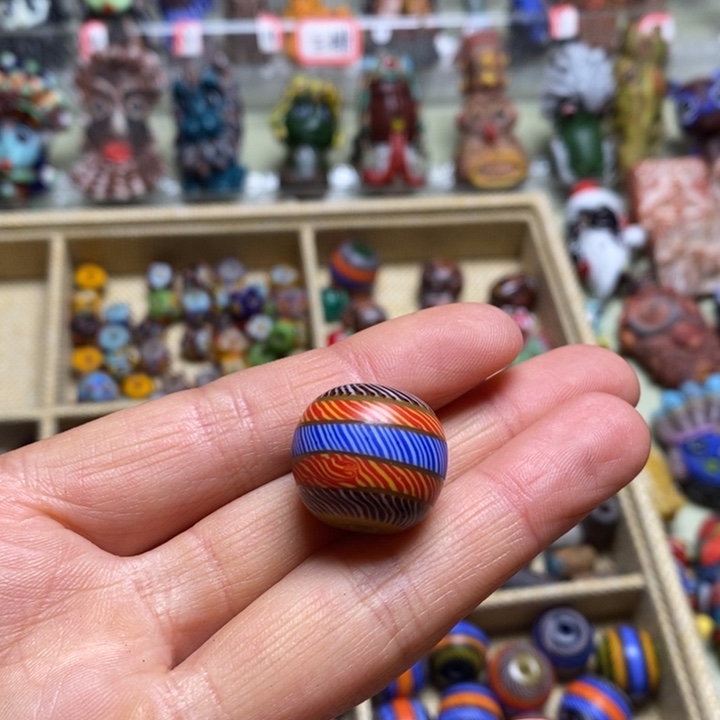 琉璃颈饰圆珠一个不退换