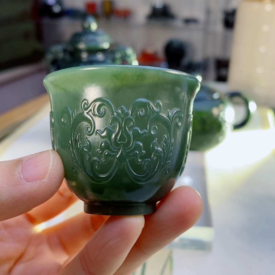 和田玉（青玉）摆件未镶嵌