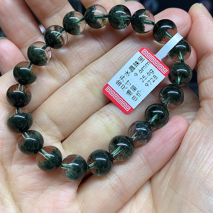 水晶手串未镶嵌小**?天然水晶