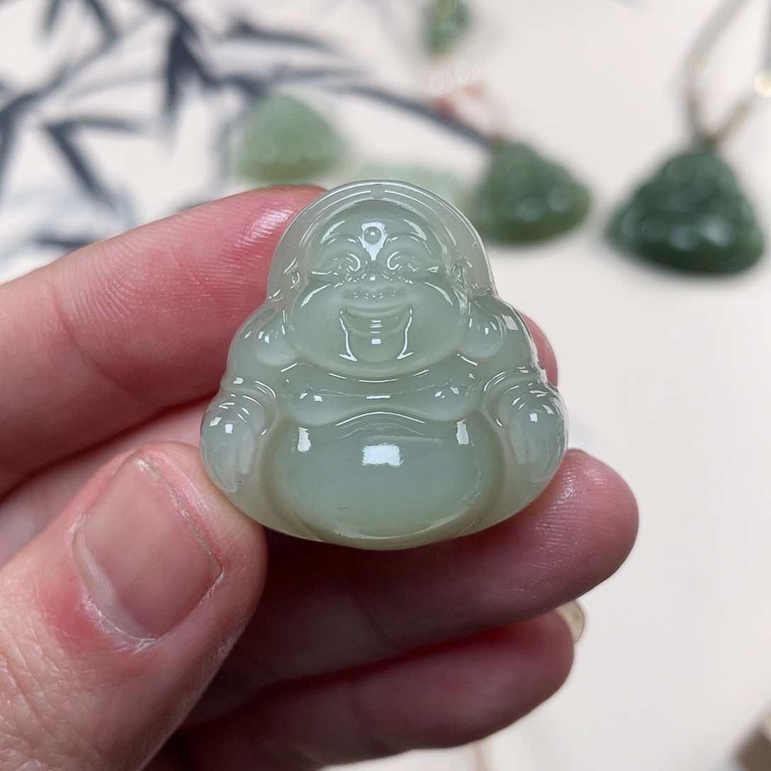 和田玉吊坠(不含链)未镶嵌微瑕