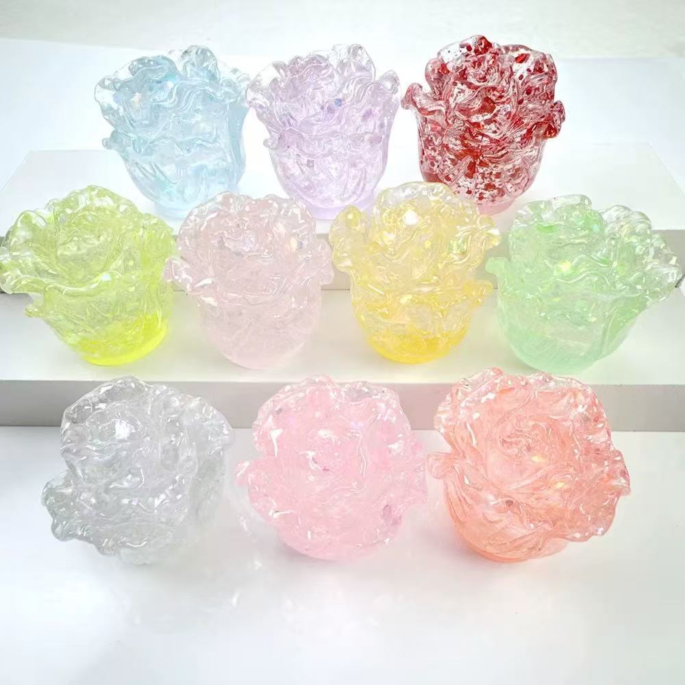 【开火车】立体闪粉小白菜摆件 DIY摆件 