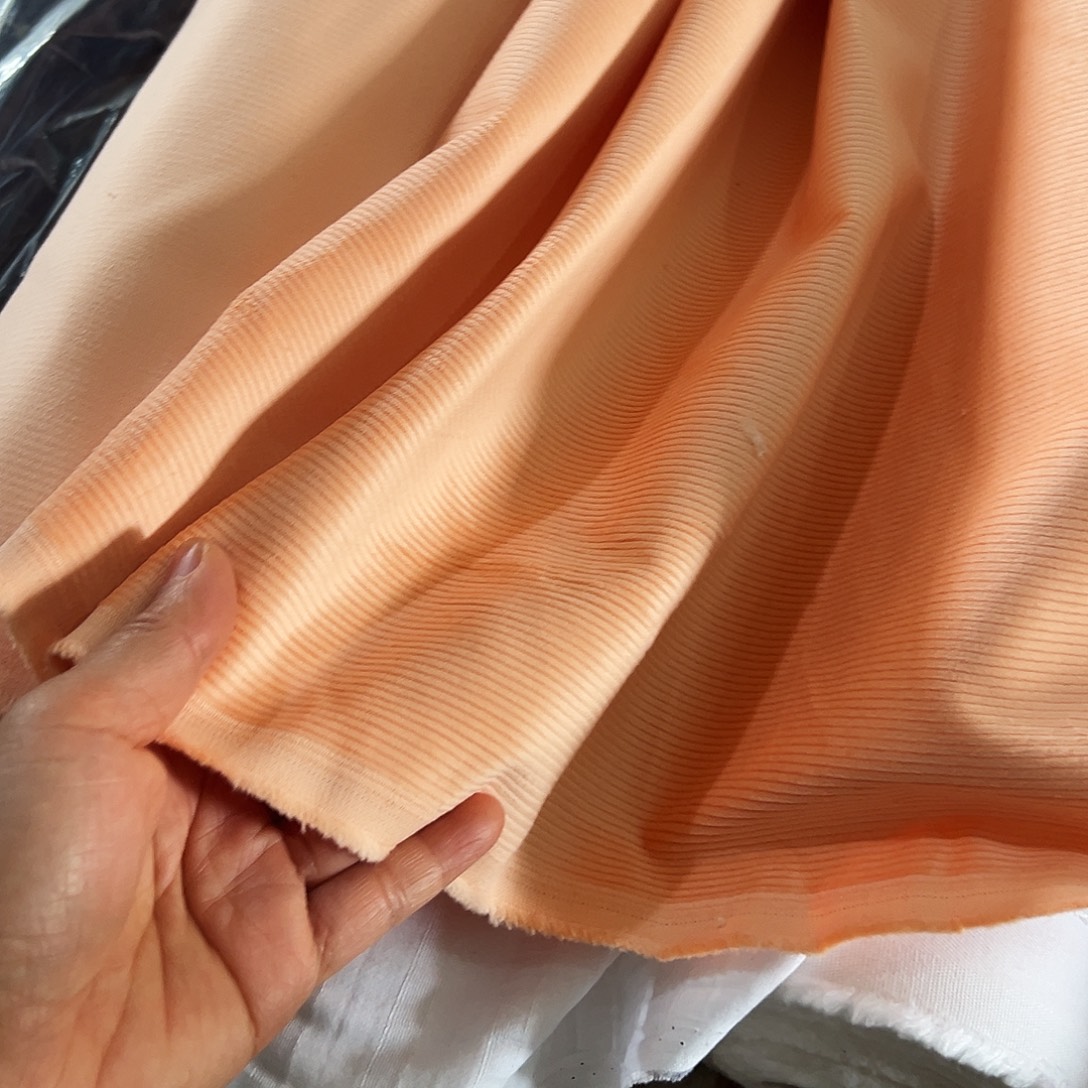 棉一米价港货橙粉加厚微弹灯芯绒1.4米宽果子对面