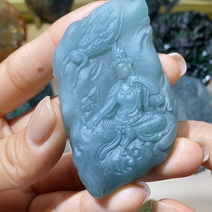 翡翠未镶嵌吊坠(不含链)翡翠