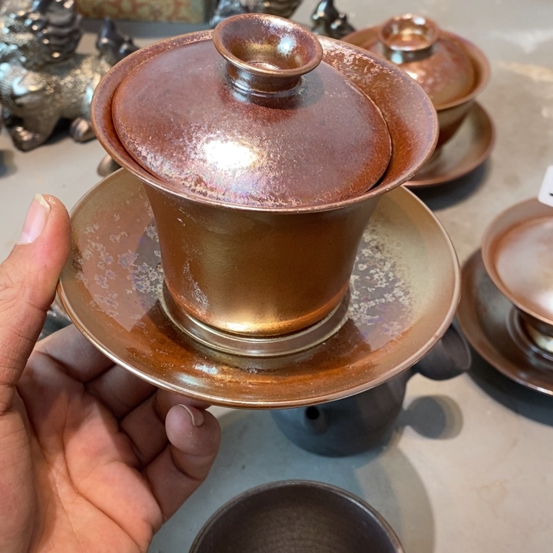 柴烧茶具陶瓷杯子