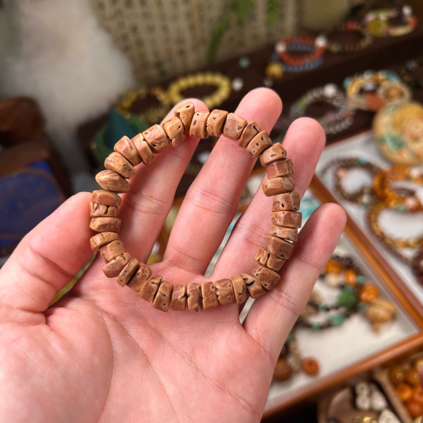 GY「寒露蜜桃核异形直切」｜单圈文玩手持 手串饰品