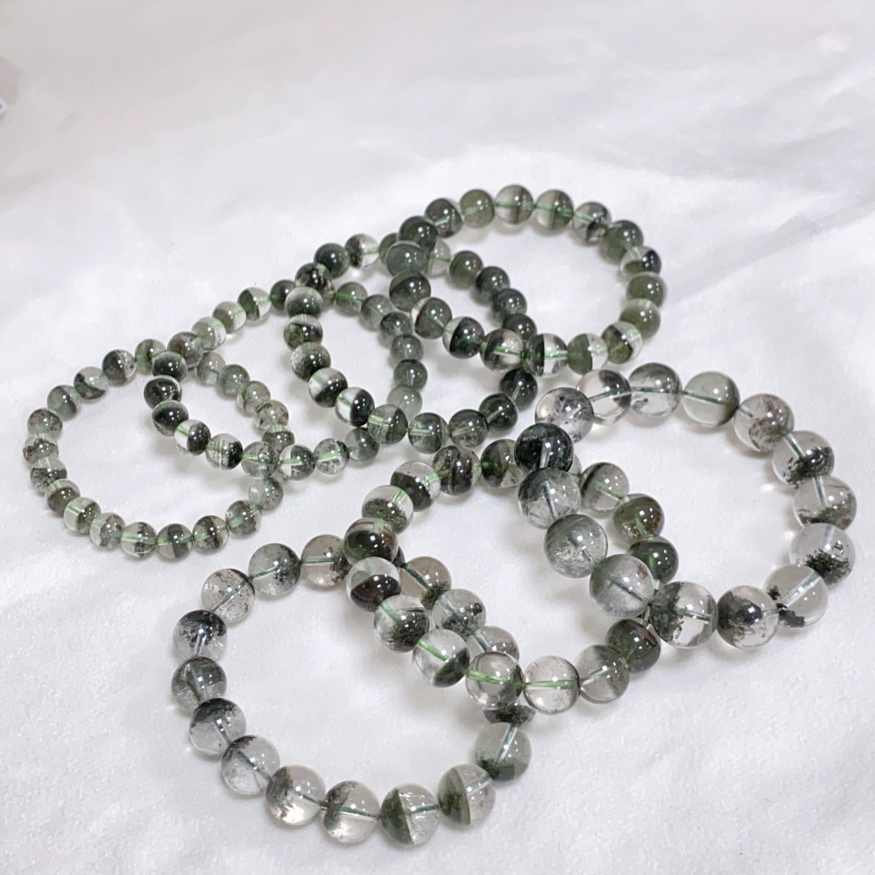 【星浩珠宝】绿幽灵手串30-2T144H186【多样性发一件】8mm~14mm可选