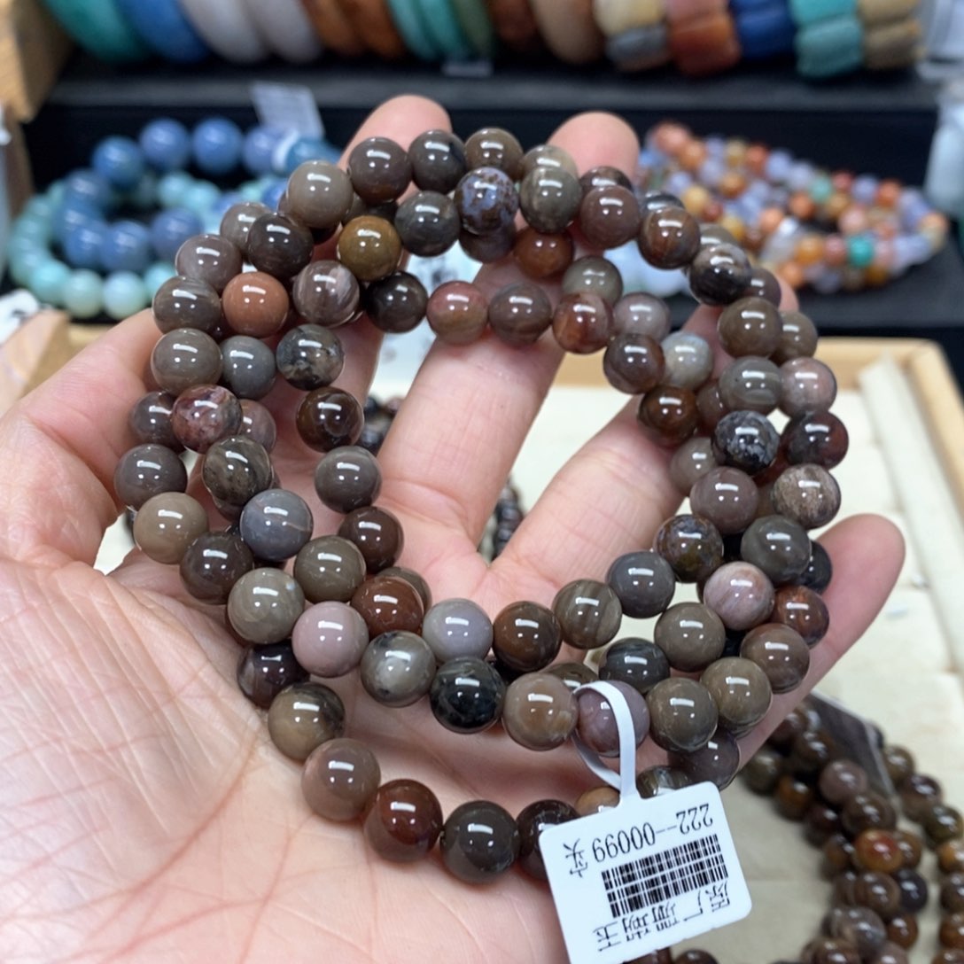 硅化珊瑚（珊瑚玉）手链未镶嵌辣*132