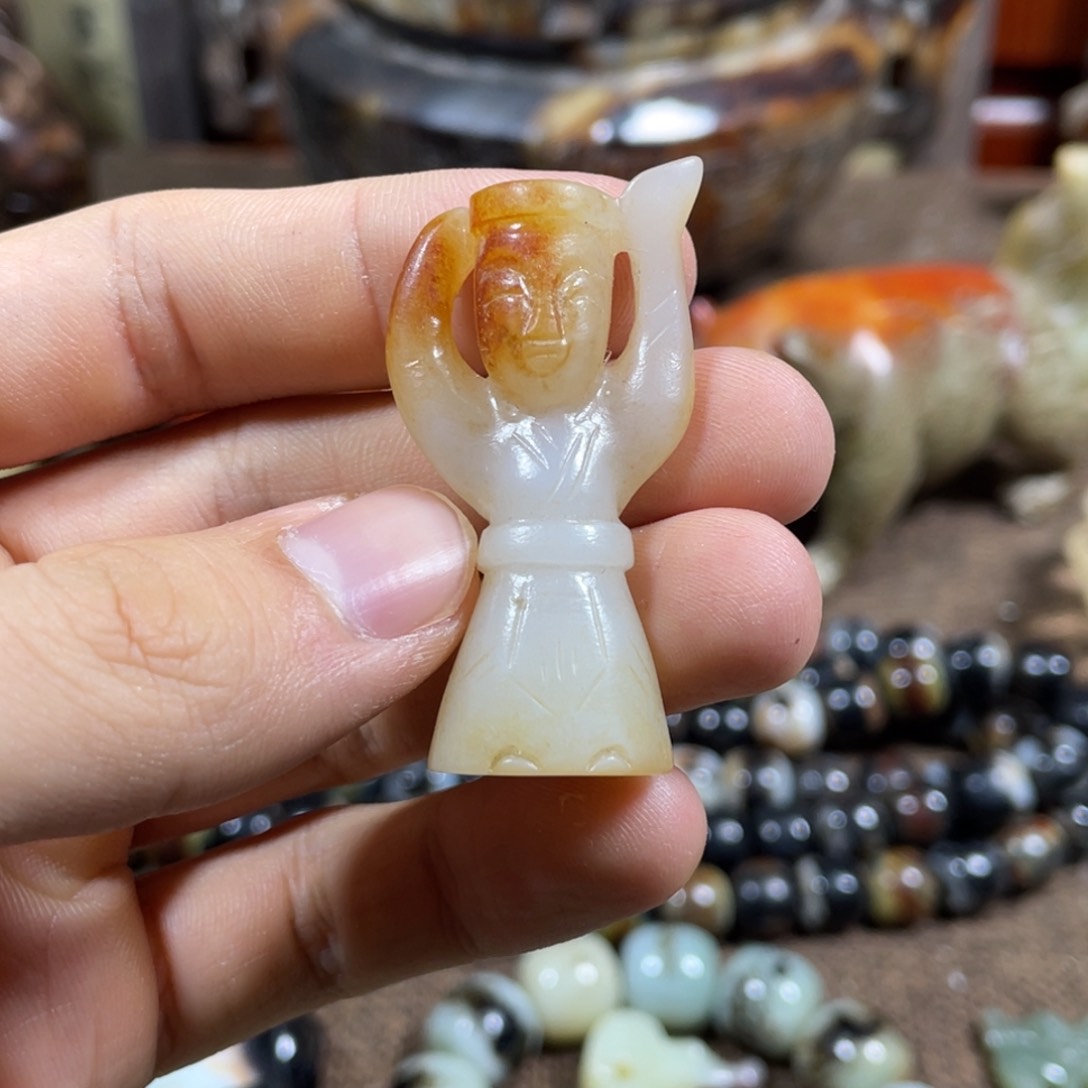 和田玉未镶嵌吊坠(不含链)