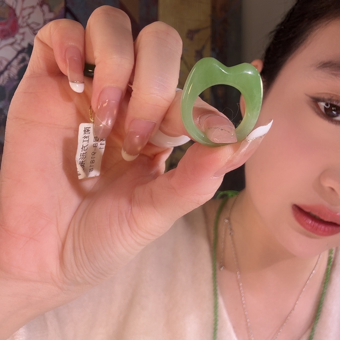 和田玉未镶嵌戒指