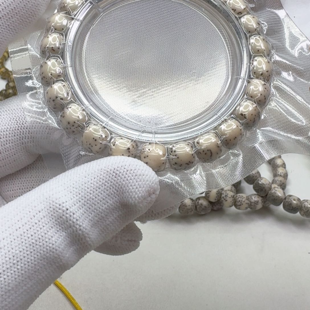 星月菩提手串6灭世糯冰石玉河豚9单圈