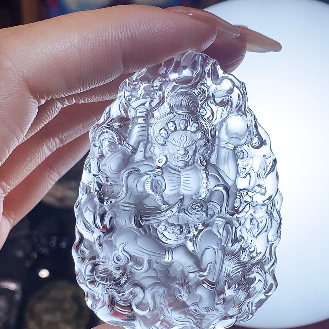 半***闲黄晶未镶嵌颈饰吊坠