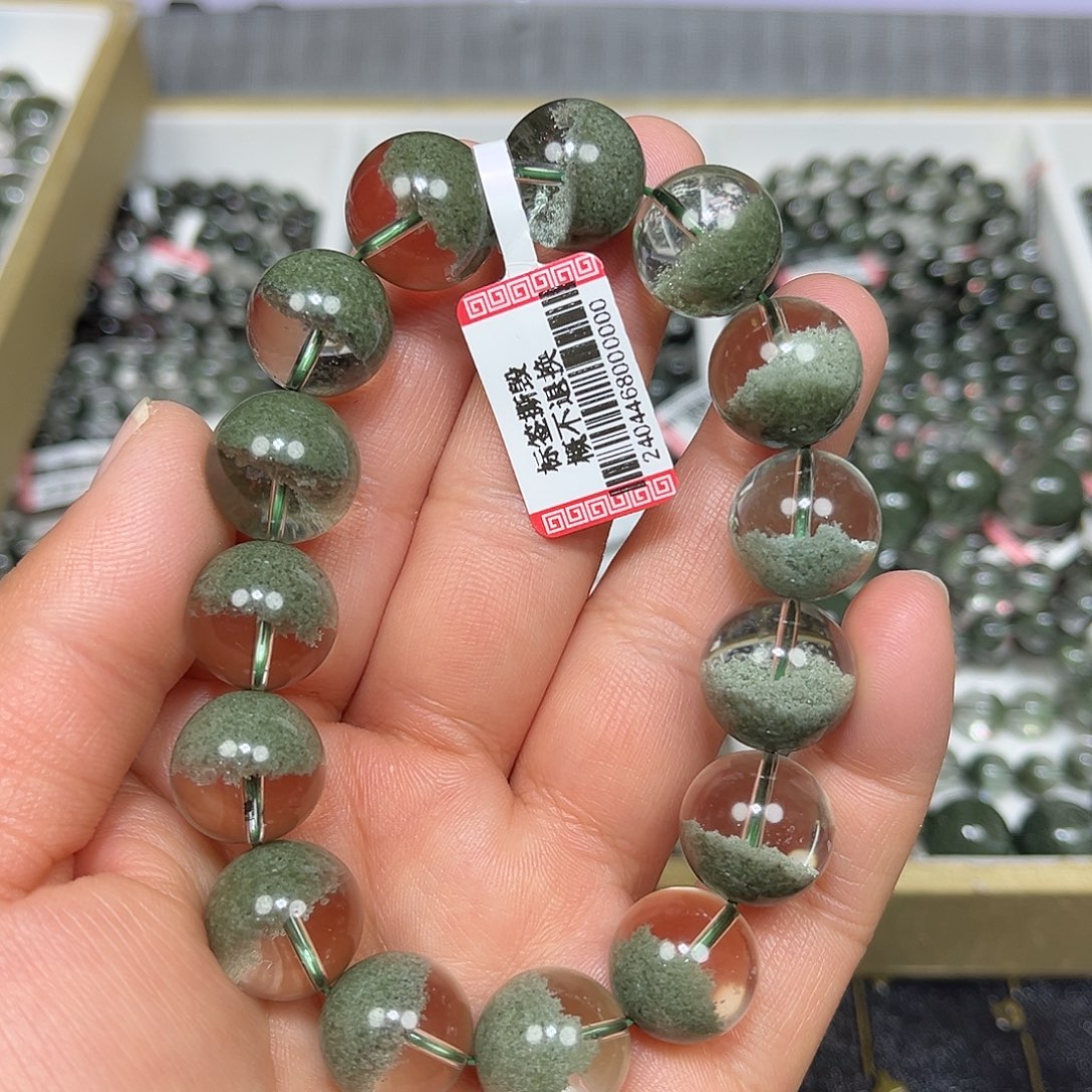 手串水晶未镶嵌绿幽灵手串