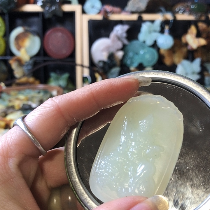 岫玉未镶嵌岫玉挂件