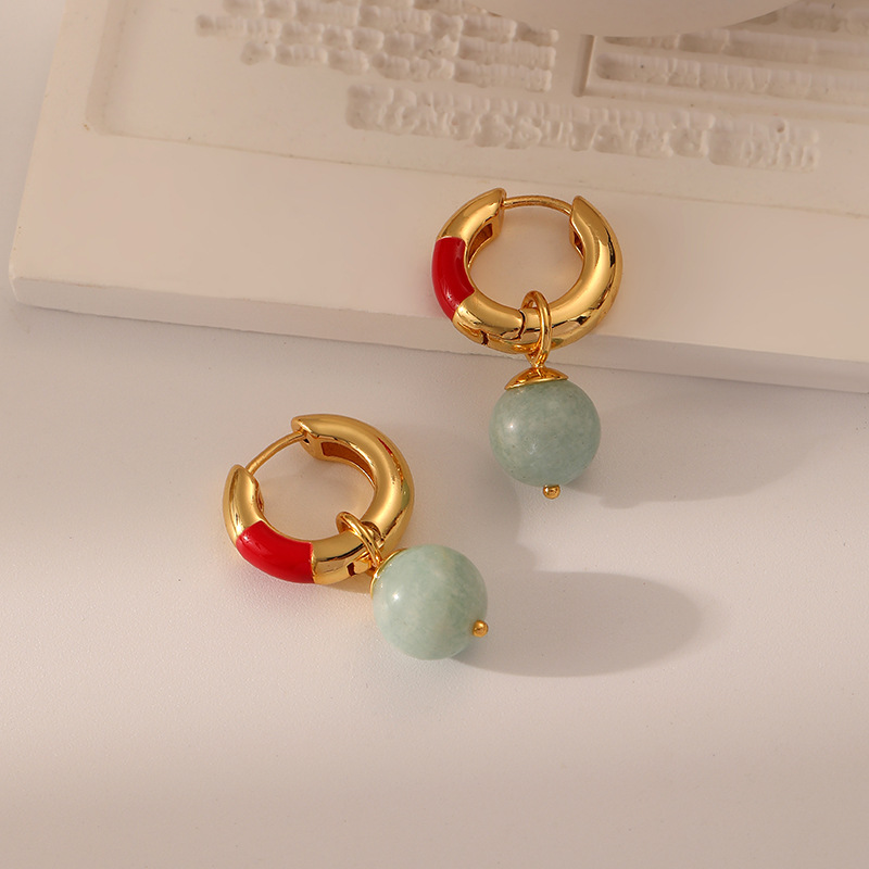 9566#圈圈耳环耳扣高级感时尚轻奢精致气质耳环