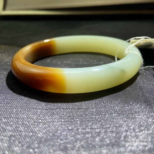 天然和田玉糖青白适合正圈54佩戴