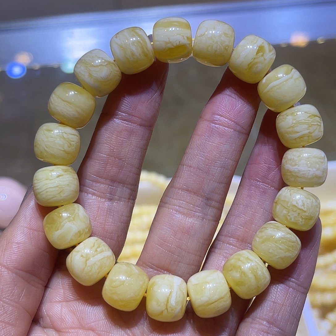 琥珀手链未镶嵌蜜蜡手串