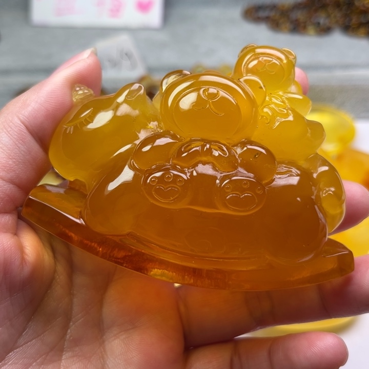 琥珀颈饰未镶嵌琥珀蜜蜡