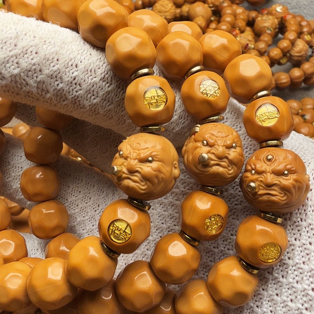 猴头核桃手串奶酪加烟鬼