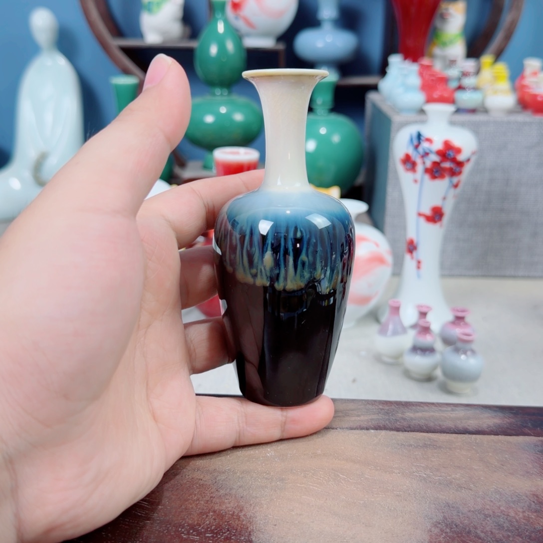 陶瓷手工小花器摆件