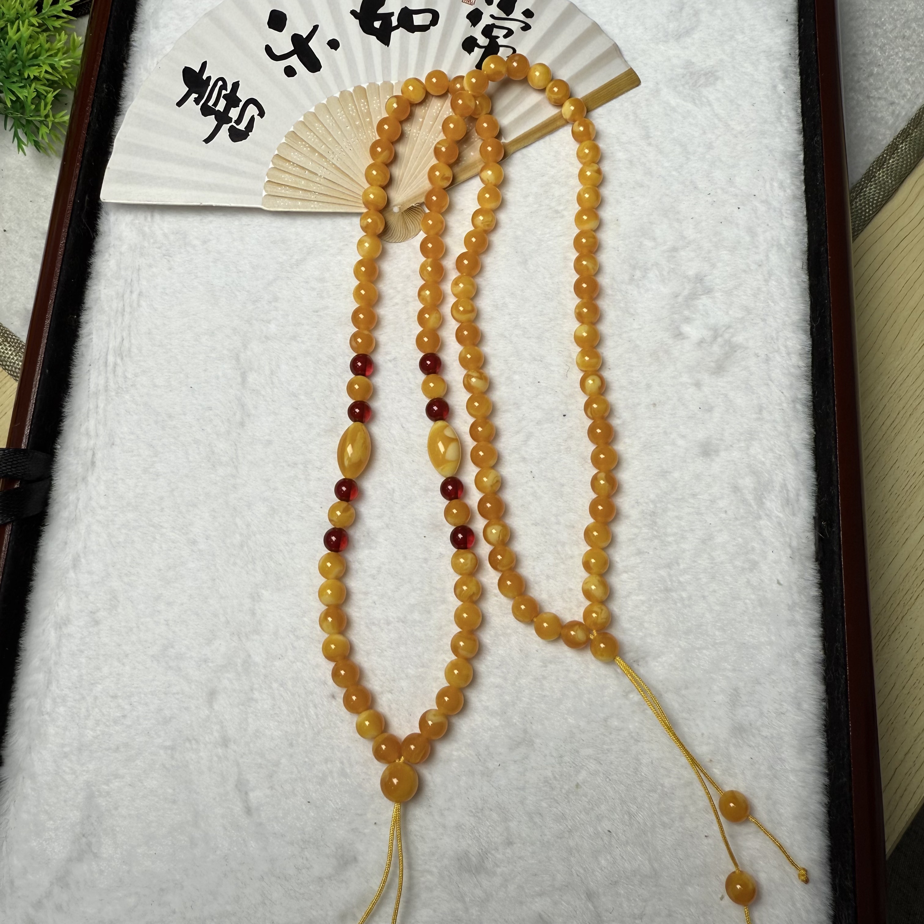 W115圆珠吊坠链6m带飘花